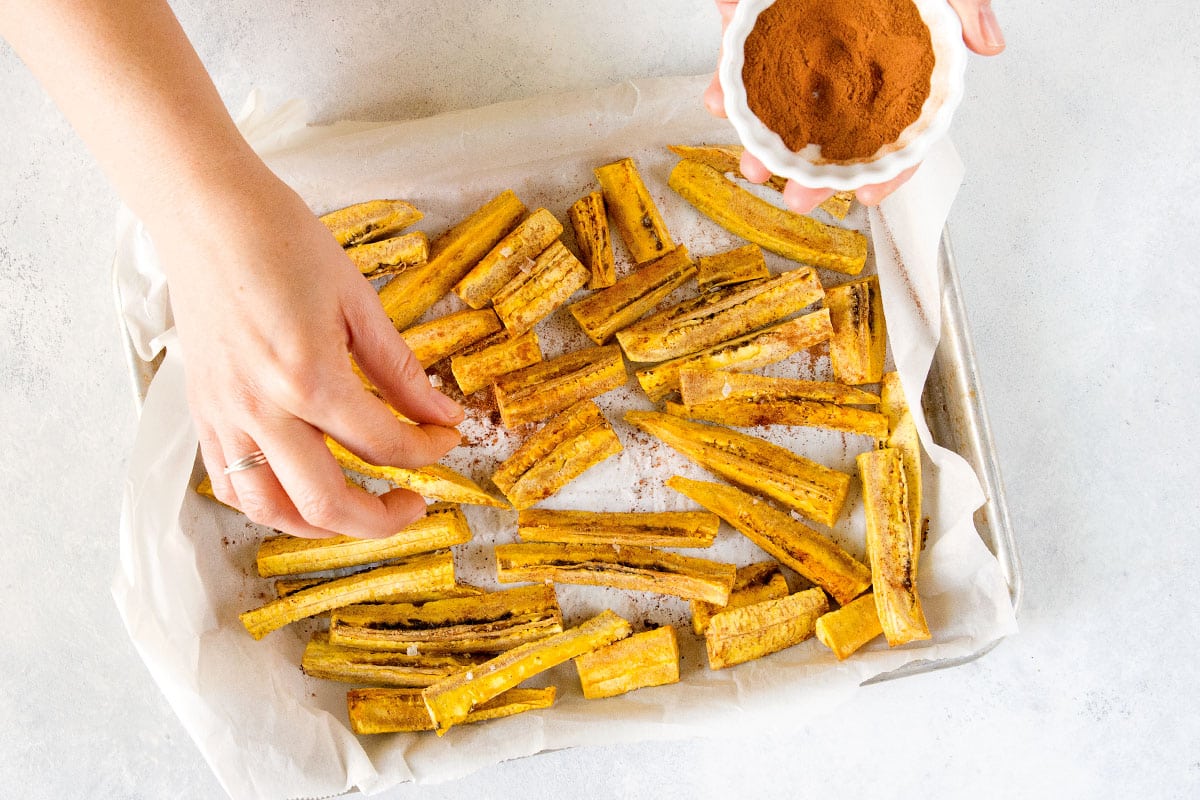 Plátanos maduros al horno